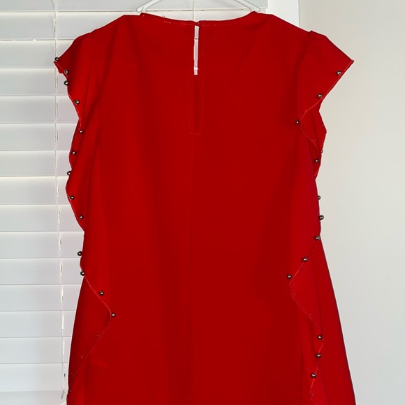 Boutique Red Studded Dress! Worn once! - Picture 3 of 5